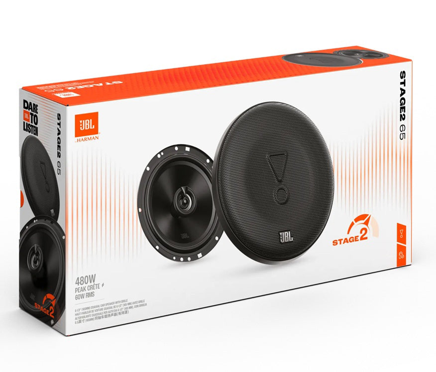 JBL STAGE2 65, GEN2 16 cm, 2-juostų koaksialiniai garsiakalbiai,