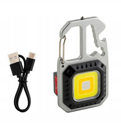 Bosma, LED žibintuvėlis 400Lm Multi-Tool - USB-C laidas, raktų pakabukas su įrankiais
