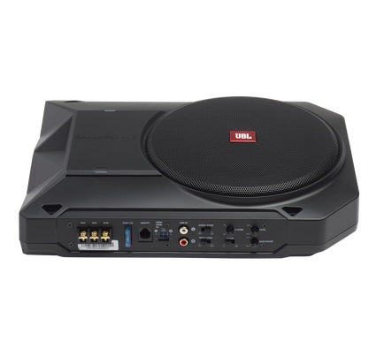 JBL, BassPro SL2 aktyvinė žemų dažnių kolonėlė, 20cm/8" - Jungtys ir valdymo mygtukai gale