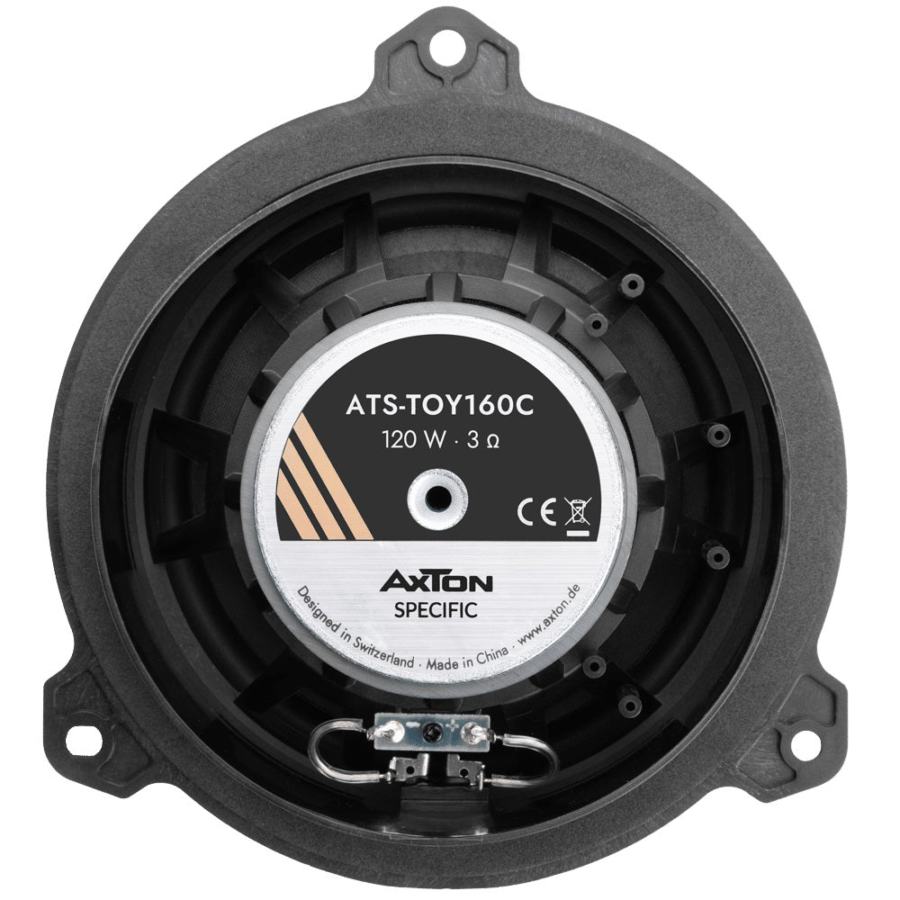 AXTON, ATS-TOY160C Toyota, Subaru, lexus 16.5 cm / 6.5" 2-juostų k - Garsiakalbio galinė dalis su laidų jungtimis