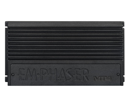 EMPHASER, EA-MT4 4-kanalų automobilinis garso stiprintuvas, 4x100W - Juodas radiatorius, išraižytas logotipas MT4