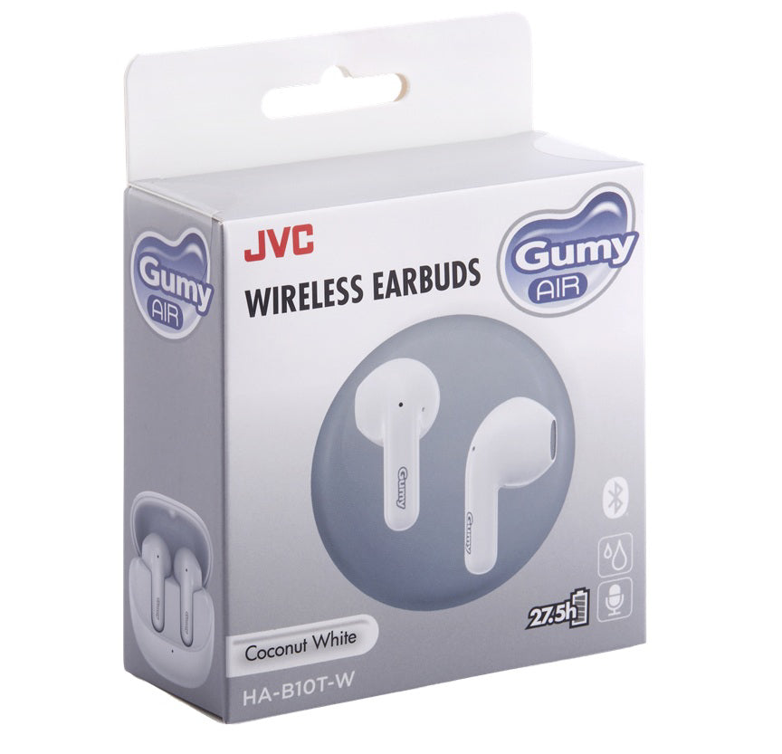 JVC, HA-B10TW, baltos sp. dinaminės ausinės
