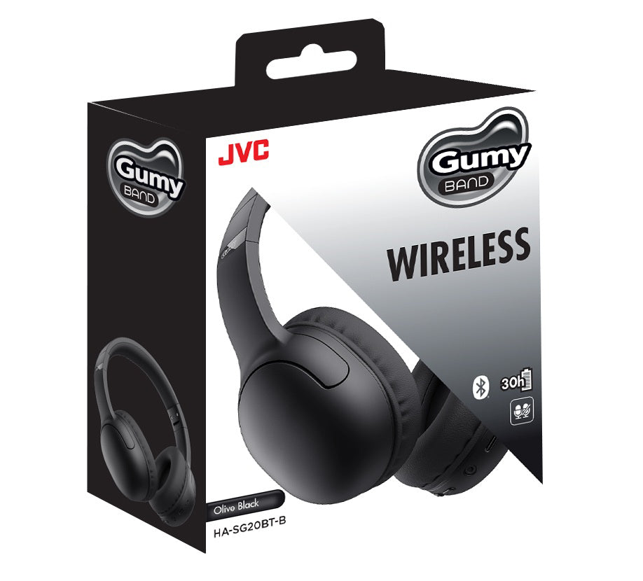 JVC, HA-SG20BTB, juodos sp. dinaminės ausinės