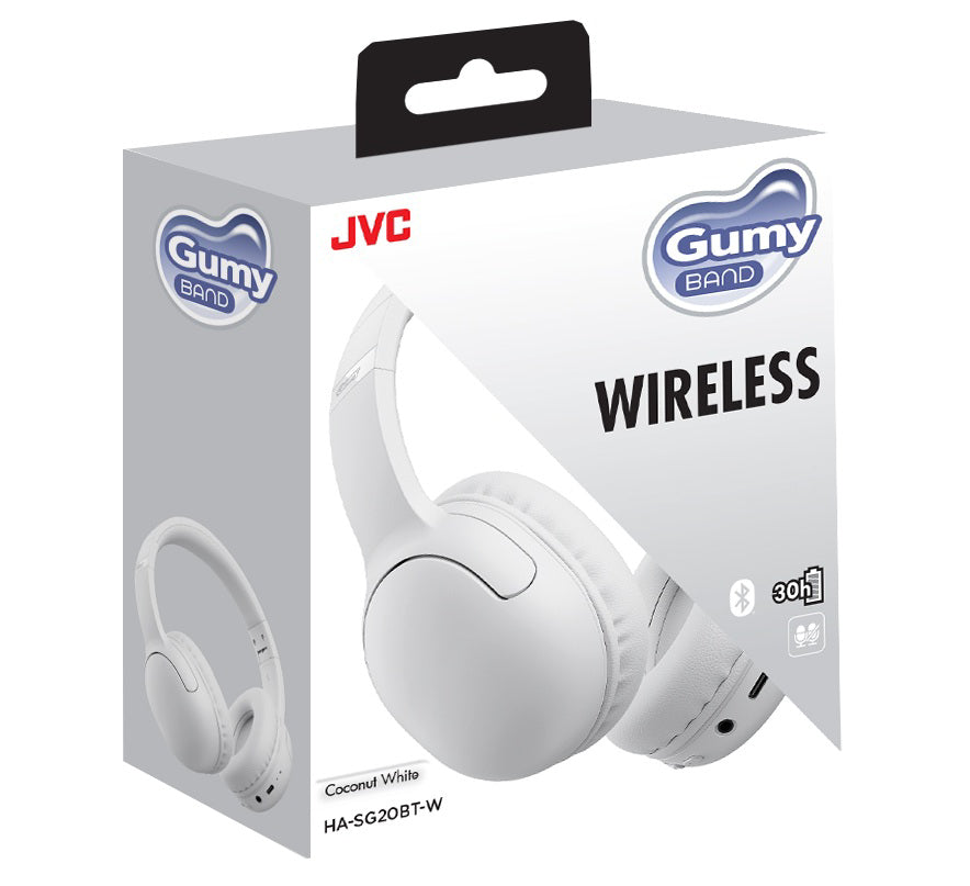 JVC, HA-SG20BTW, baltos sp. dinaminės ausinės