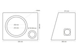 Korpusas žemu dažnių garsiakalbiui MDF18, 25L, 25cm, faze