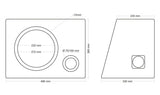 Korpusas žemu dažnių garsiakalbiui MDF18, 35L, 25cm, faze