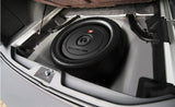 JBL, BassPro HUB aktyvinė žemų dažnių kolonėlė, 27,9cm/11" - Automobilio bagažinėje, ratas su kolonėle