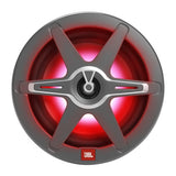 JBL, Marine CLUB 82, 2-juostų katerio koloneles, 20cm - Raudonas apšvietimas, sidabriniai akcentai, JBL logotipas