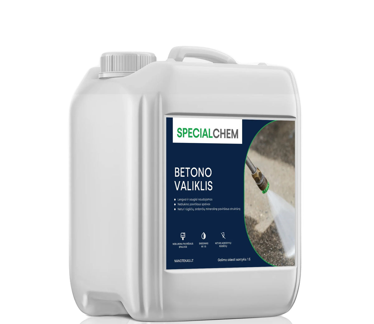SpecialChem mineralinių paviršių valiklis (betono valiklis) - 5 li