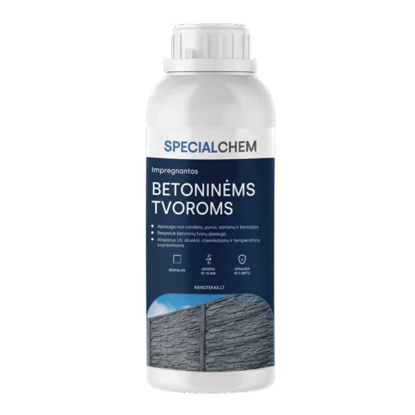 SpecialChem betono impregnantas (impregnantas betoninėms tvoroms)