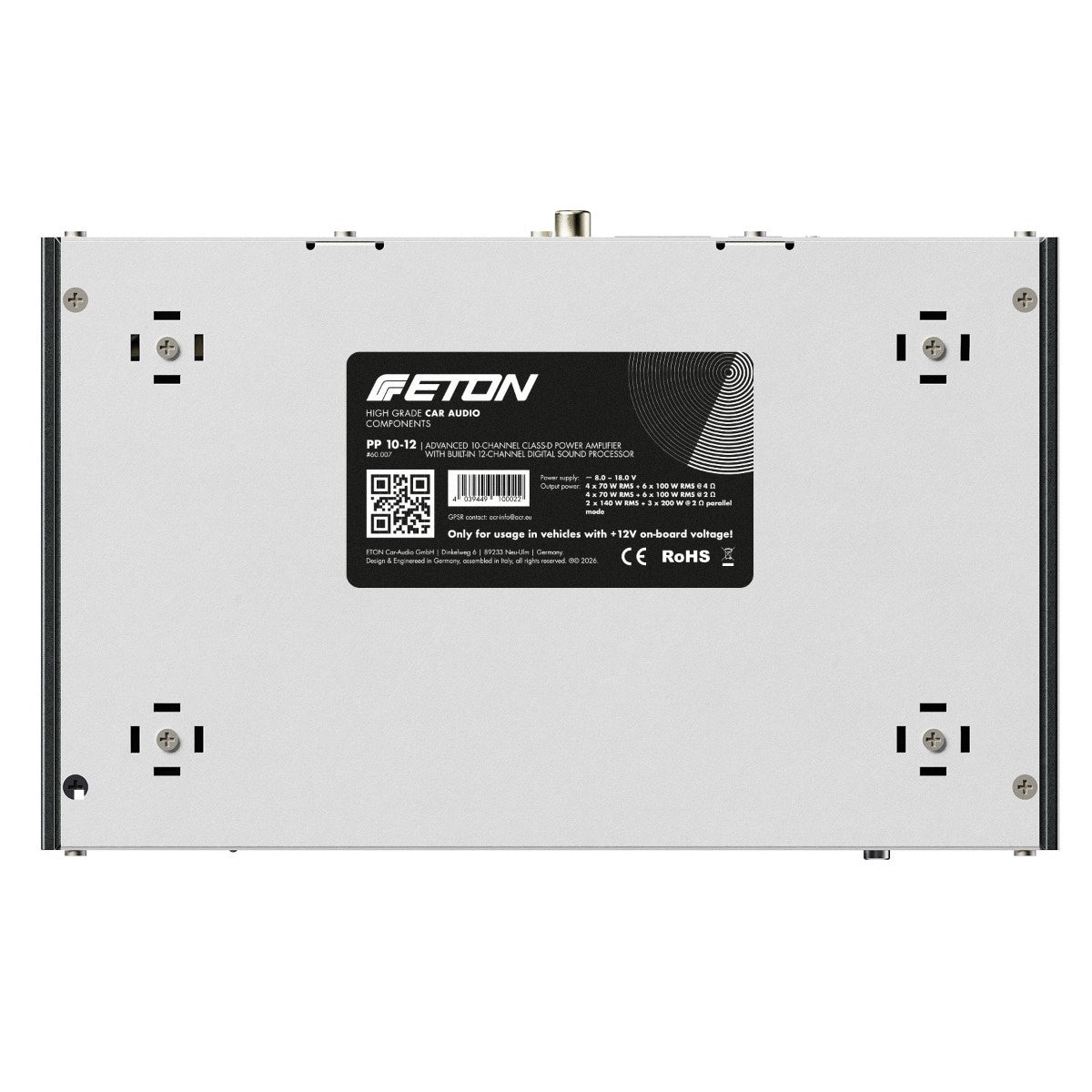 ETON PP 10-12 – 10 kanalų DSP stiprintuvas