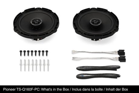 Pioneer TS-Q160F-PC Peugeot-Citroën - Du garsiakalbiai, jungtys, tvirtinimo detalės