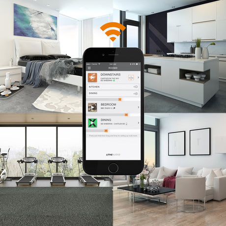 Lithe Audio Wi-Fi IP44, belaidis lubinis garsiakalbis vonios kambariui