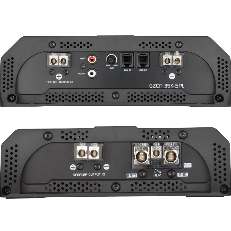1 kanalo 1 - omo D klasės garso stiprintuvas Ground Zero GZCA 35K-SPL, 35000W. Skirtas varžyboms