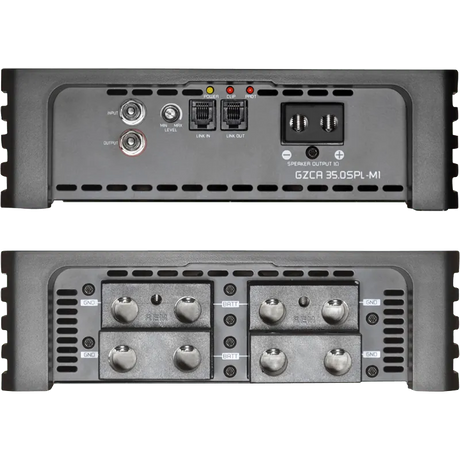 1 kanalo 1 - omo D klasės garso stiprintuvas Ground Zero GZCA 35.0SPL-M1, 35000W. Skirtas varžyboms