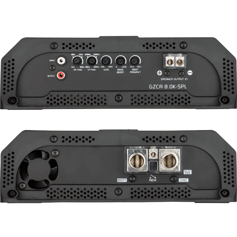 1 kanalo 1 - omo D klasės garso stiprintuvas Ground Zero GZCA 8.0K-SPL, 8960W