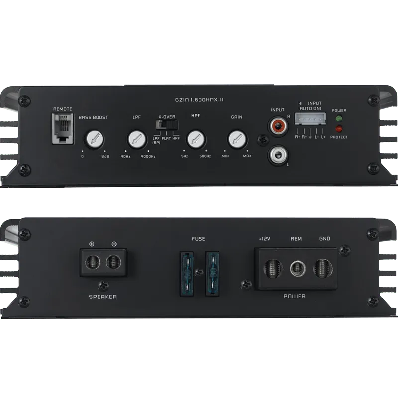 1 kanalo AB klasės garso stiprintuvas Ground Zero GZIA 1.600HPX-II, 700W