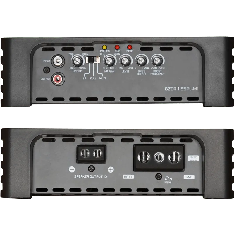 1 kanalo D klasės garso stiprintuvas Ground Zero GZCA 1.5SPL-M1, 1500W