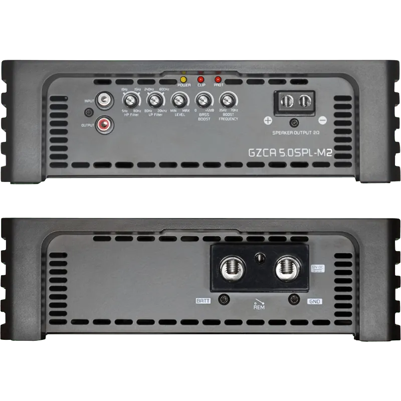 1 kanalo D klasės garso stiprintuvas Ground Zero GZCA 5.0SPL-M2, 5600W