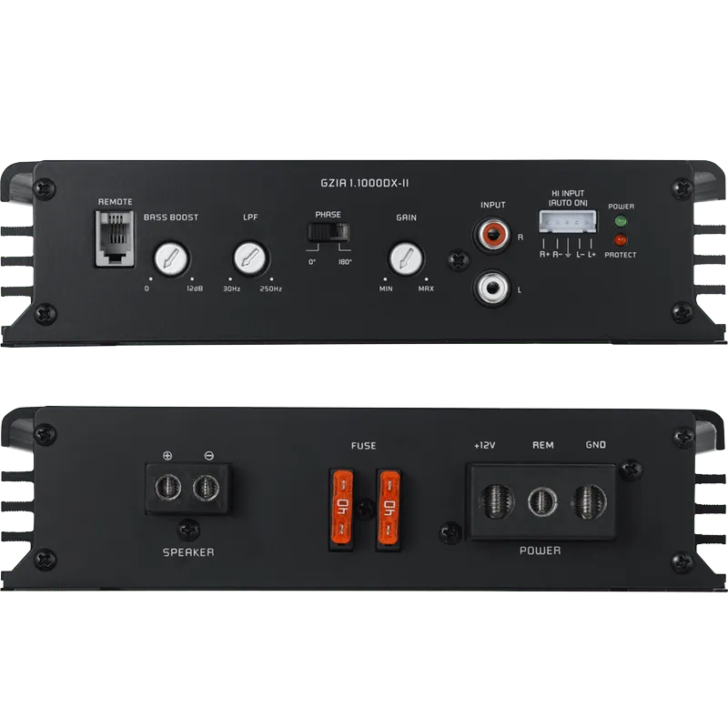 1 kanalo D klasės garso stiprintuvas Ground Zero GZIA 1.1000DX-II, 1200W