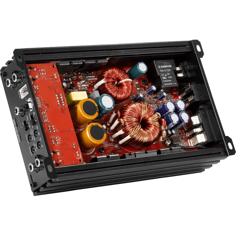 1 kanalo D klasės kompaktiškas garso stiprintuvas Ground Zero GZHA MINI ONE, 750W