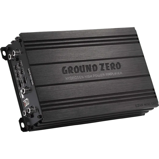 1 kanalo D klasės kompaktiškas garso stiprintuvas Ground Zero GZHA MINI ONE, 750W