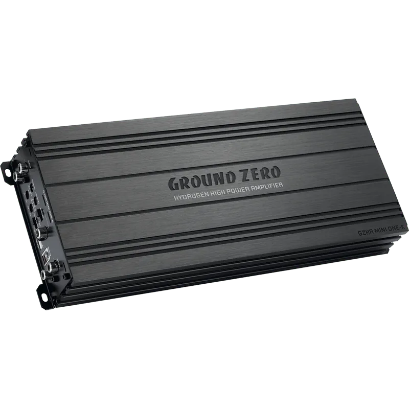 1 kanalo D klasės kompaktiškas garso stiprintuvas Ground Zero GZHA MINI ONE-K, 1200W