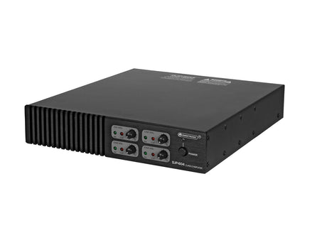 OMNITRONIC DJP-604 4-kanalinis klasės D stiprintuvas - Keturi kanalų garsumo reguliatoriai, indikatoriai