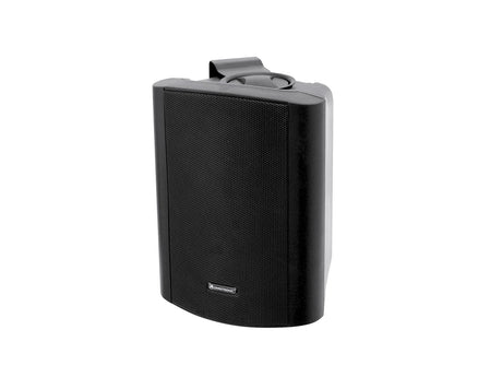 OMNITRONIC C-50A active black 2x - Juodas garsiakalbis su laikikliu viršuje