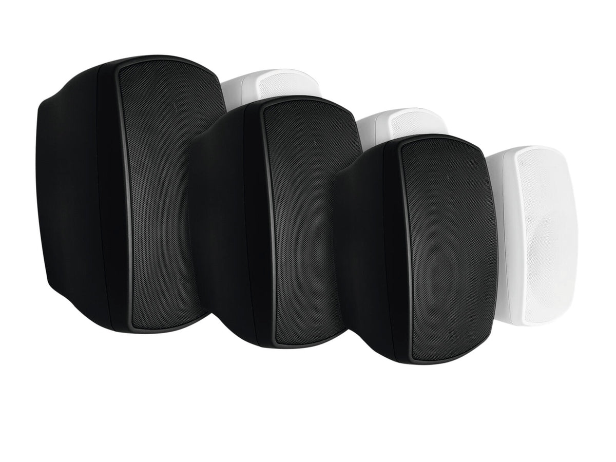 OMNITRONIC OD-5T Wall Speaker 100V black 2x - Garsiakalbiai iš skirtingų kampų, juodi ir balti