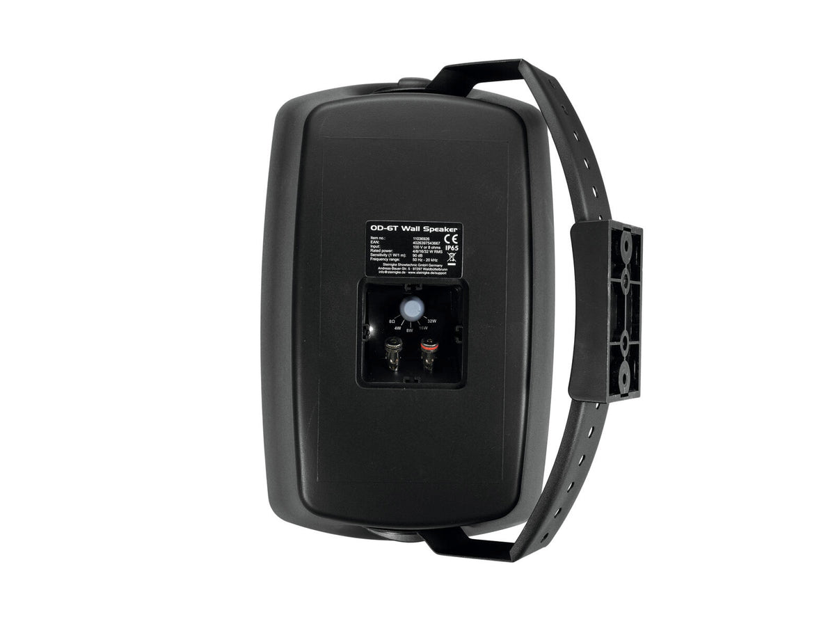 OMNITRONIC OD-6T Wall Speaker 100V black 2x