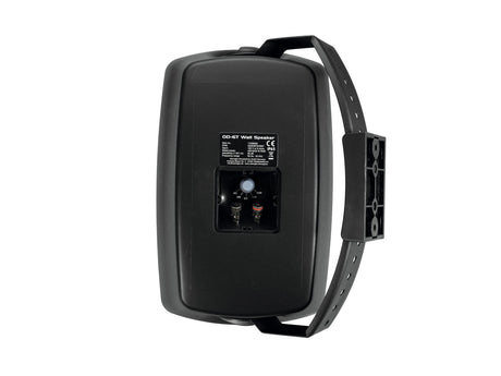 OMNITRONIC OD-6T Wall Speaker 100V black 2x - Garsiakalbis iš nugaros su jungtimis