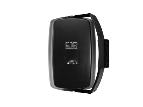 OMNITRONIC OD-8T Wall Speaker 100V black 2x - Galinė pusė su lipduku ir tvirtinimo detalėmis