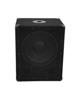 OMNITRONIC BX-1250 Subwoofer 600W - Juodas garsiakalbis su metalinėmis kampų apsaugomis