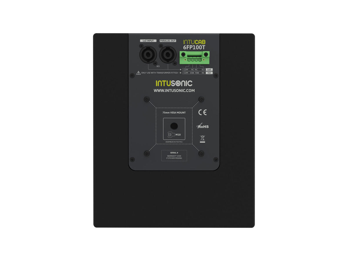INTUSONIC 6FP100T 6.5" 2-way Fullrange garsiakalbis juodas