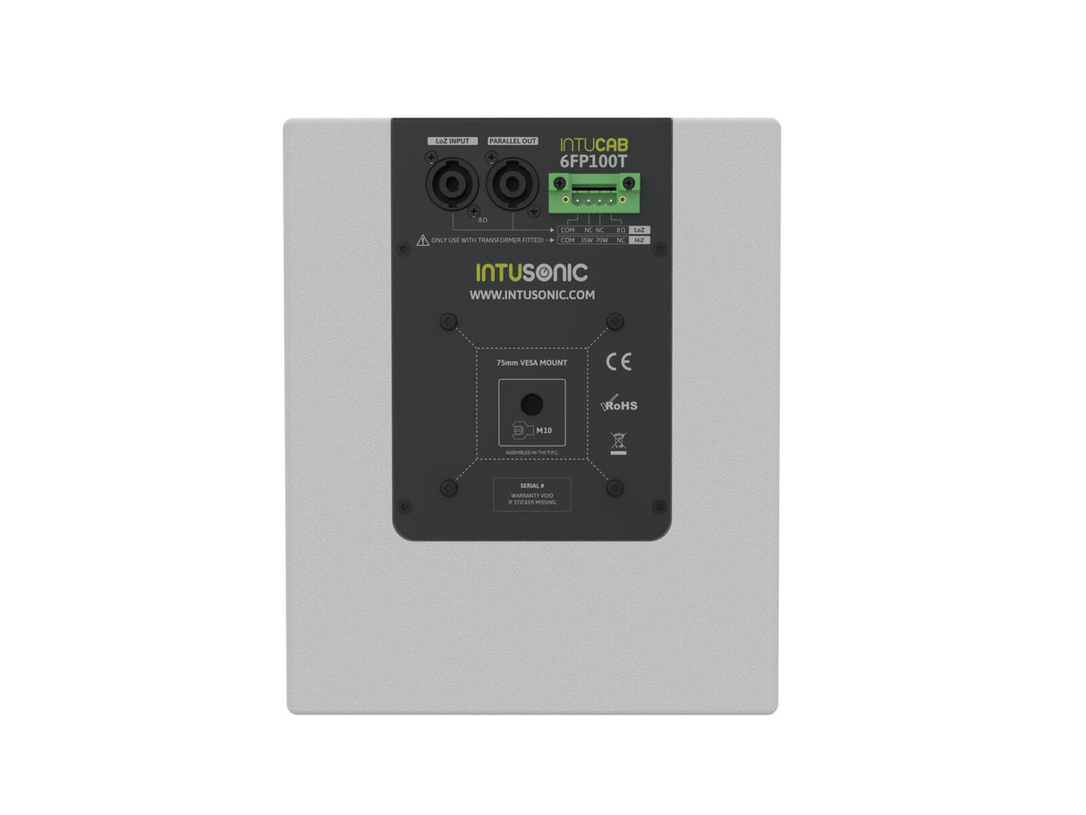 INTUSONIC 6FP100T 6.5" 2-way Fullrange Garsiakalbis baltas