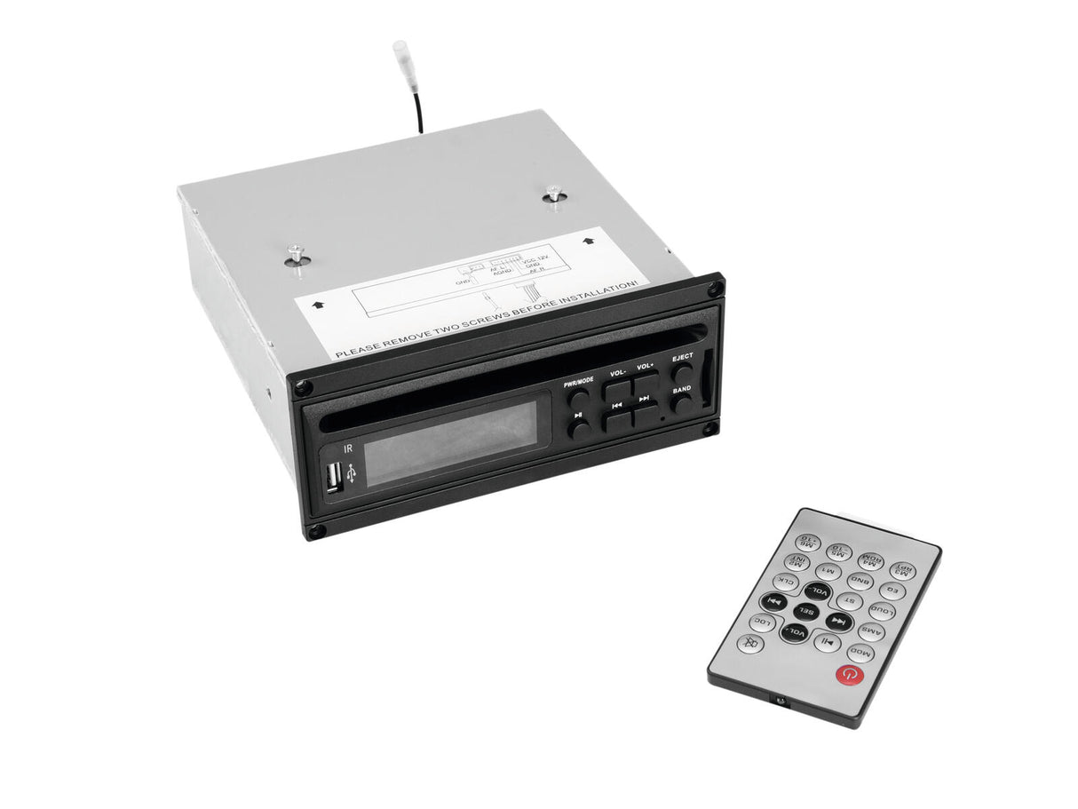 OMNITRONIC Komplektas MOM-10BT4 Modulinė Belaidė PA Sistema + CD Grotuvas su USB ir SD + 2x Baterija