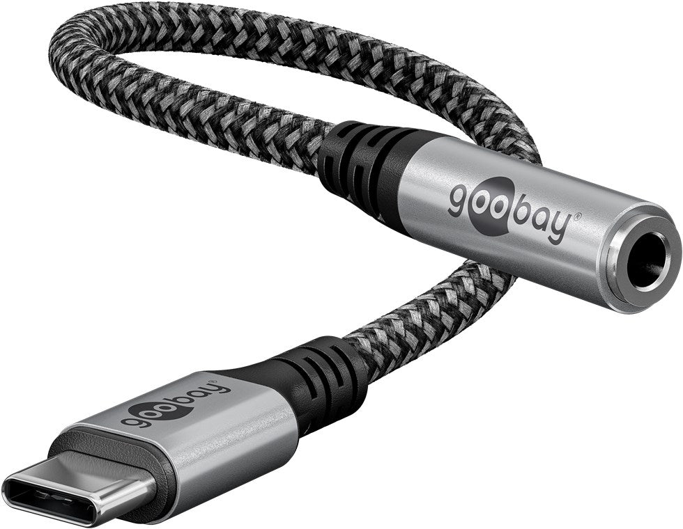 Goobay Adapter USB-C to Jack, USB-C į 3.5 mm ausinių AUX adapteris 