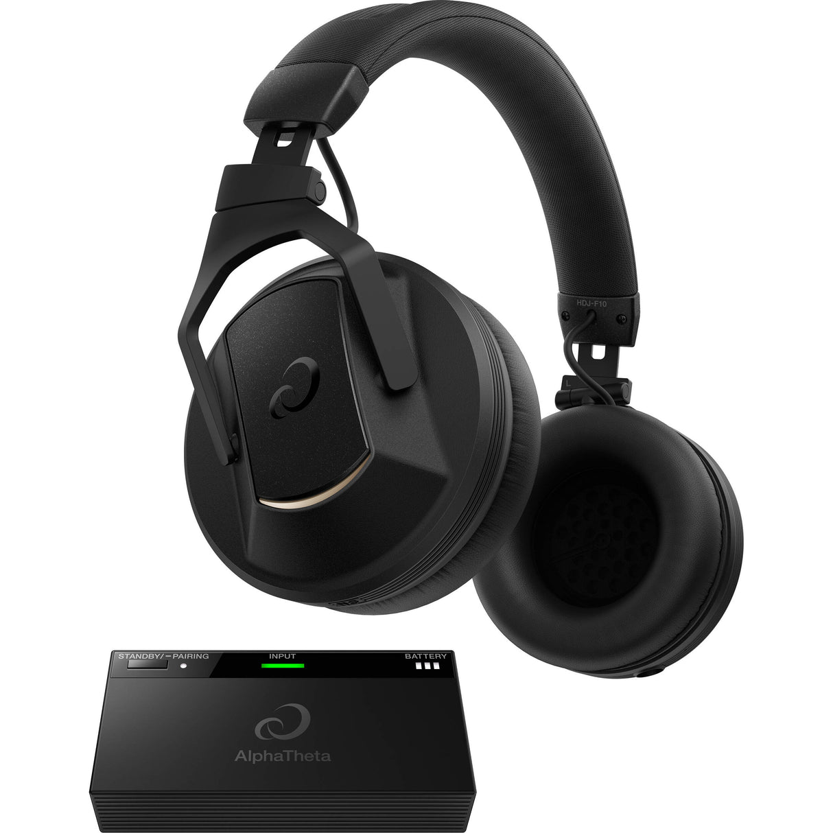 AlphaTheta HDJ-F10-TX, profesionalios belaidės DJ ausinės su siųstuvu