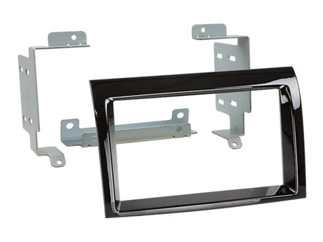 2-DIN montavimo panelė Fiat / Citroen / Peugeot (blizgus juodas)