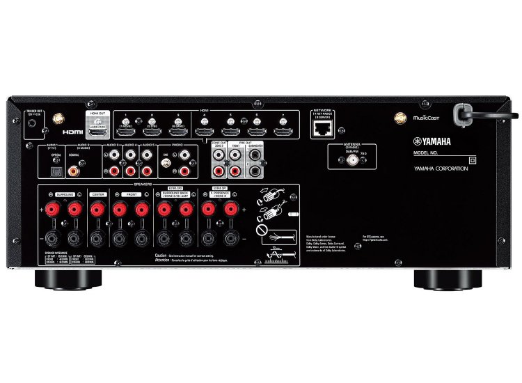 Yamaha AV RX-V6ABL receiver (black)