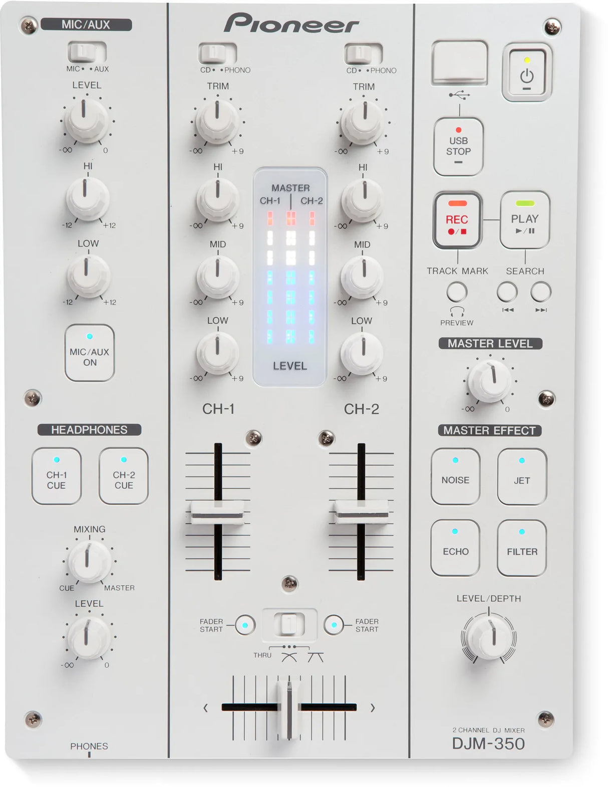 2-jų kanalų Dj Mikseris Pioneer DJM-350