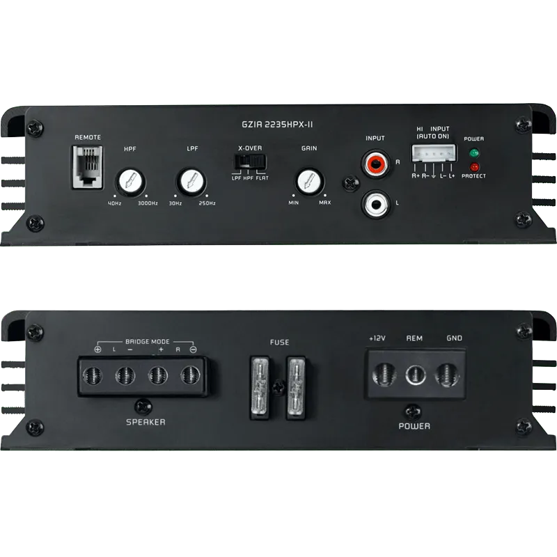 2 kanalų AB klasės garso stiprintuvas Ground Zero GZIA 2235HPX-II, 540W