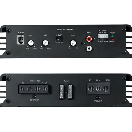 2 kanalų AB klasės garso stiprintuvas Ground Zero GZIA 2235HPX-II, 540W