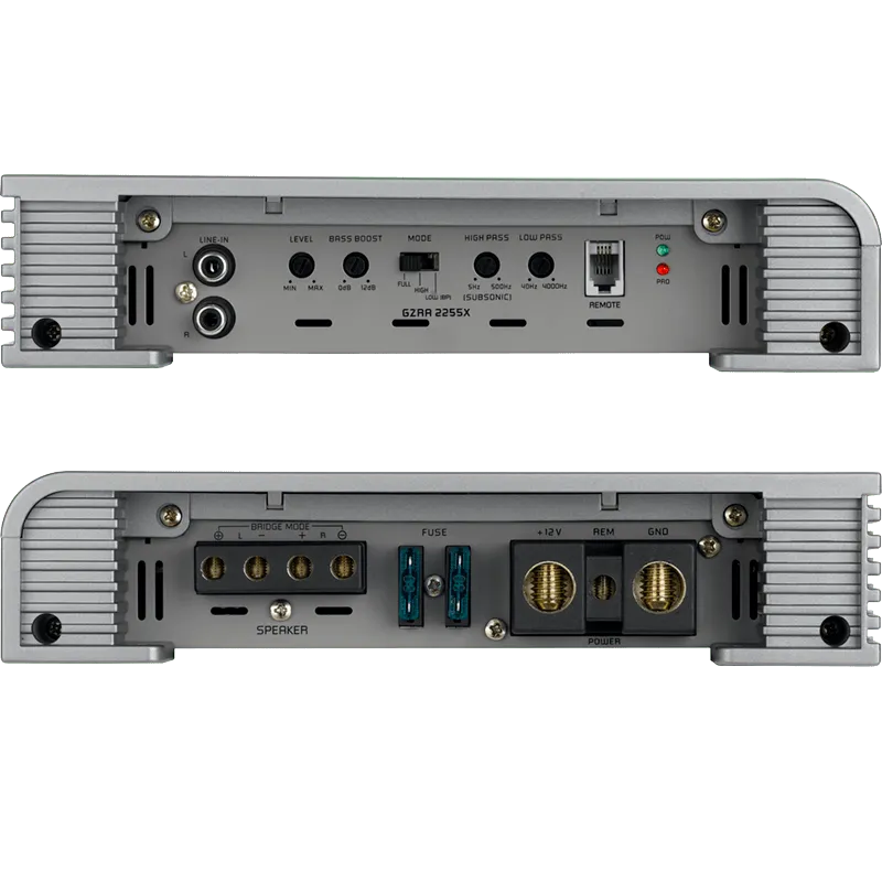2 kanalų AB klasės garso stiprintuvas Ground Zero GZRA 2255X