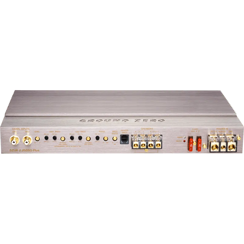 2 kanalų AB klasės garso stiprintuvas Ground Zero GZUA 2.250SQ-PLUS, 1200W
