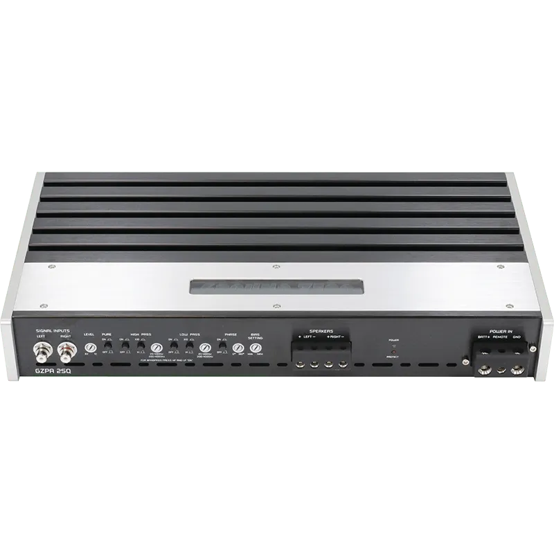 2 kanalų aukštos klasės High-End garso stiprintuvas Ground Zero GZPA 2SQ, 1000W