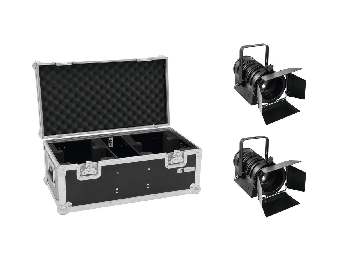 EUROLITE komplektas 2x LED THA-40PC juodas + dėklas