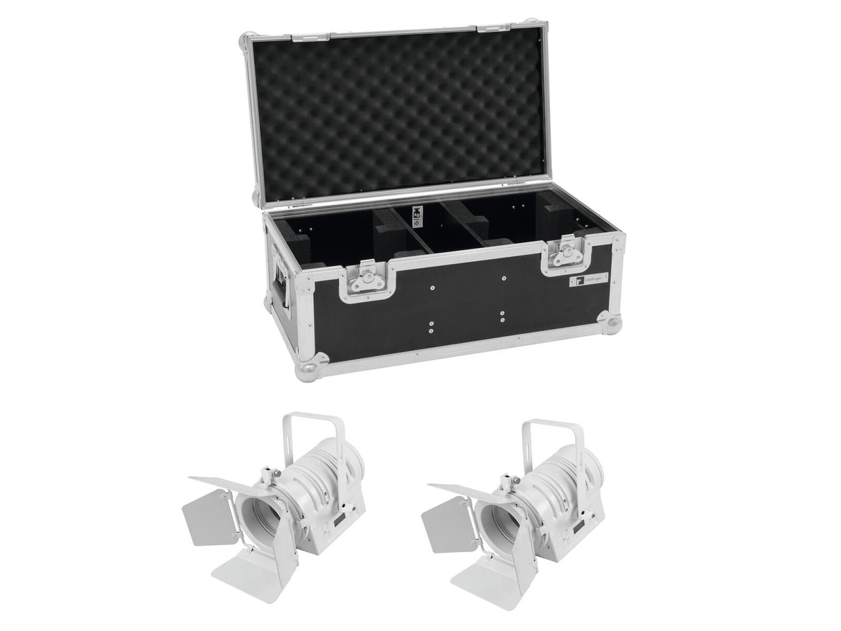 EUROLITE komplektas 2x LED THA-40PC balta + dėklas