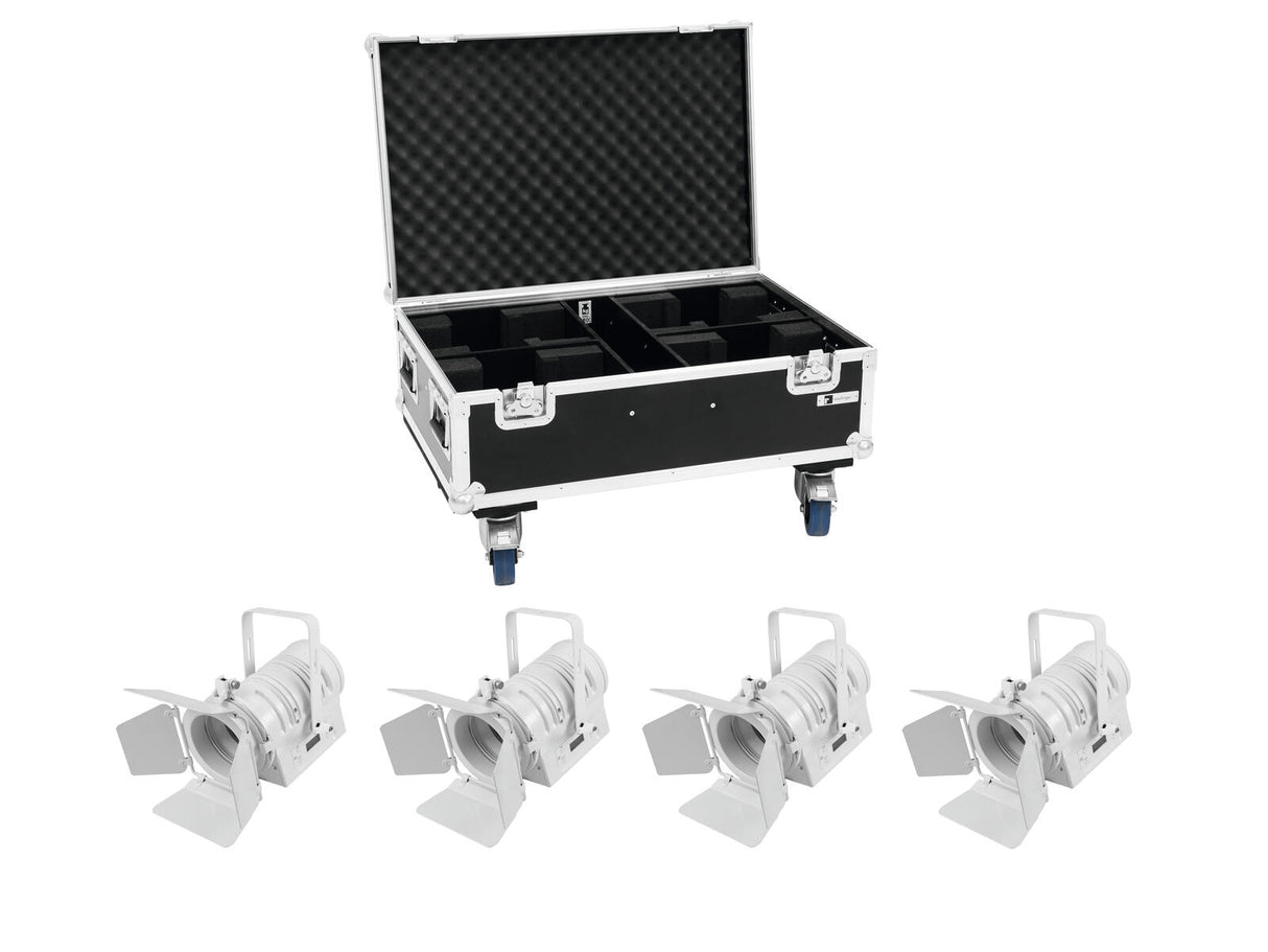 EUROLITE Komplektas 4x LED THA-40PC balta + Krepšys